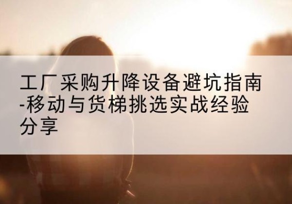 南川区移动式升降机怎么选-工厂采购升降设备避坑指南-移动与货梯挑选实战经验分享